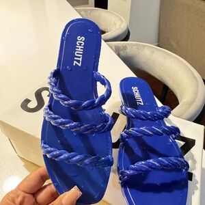 SCHUTZ Royal Blue Women's Sandals
